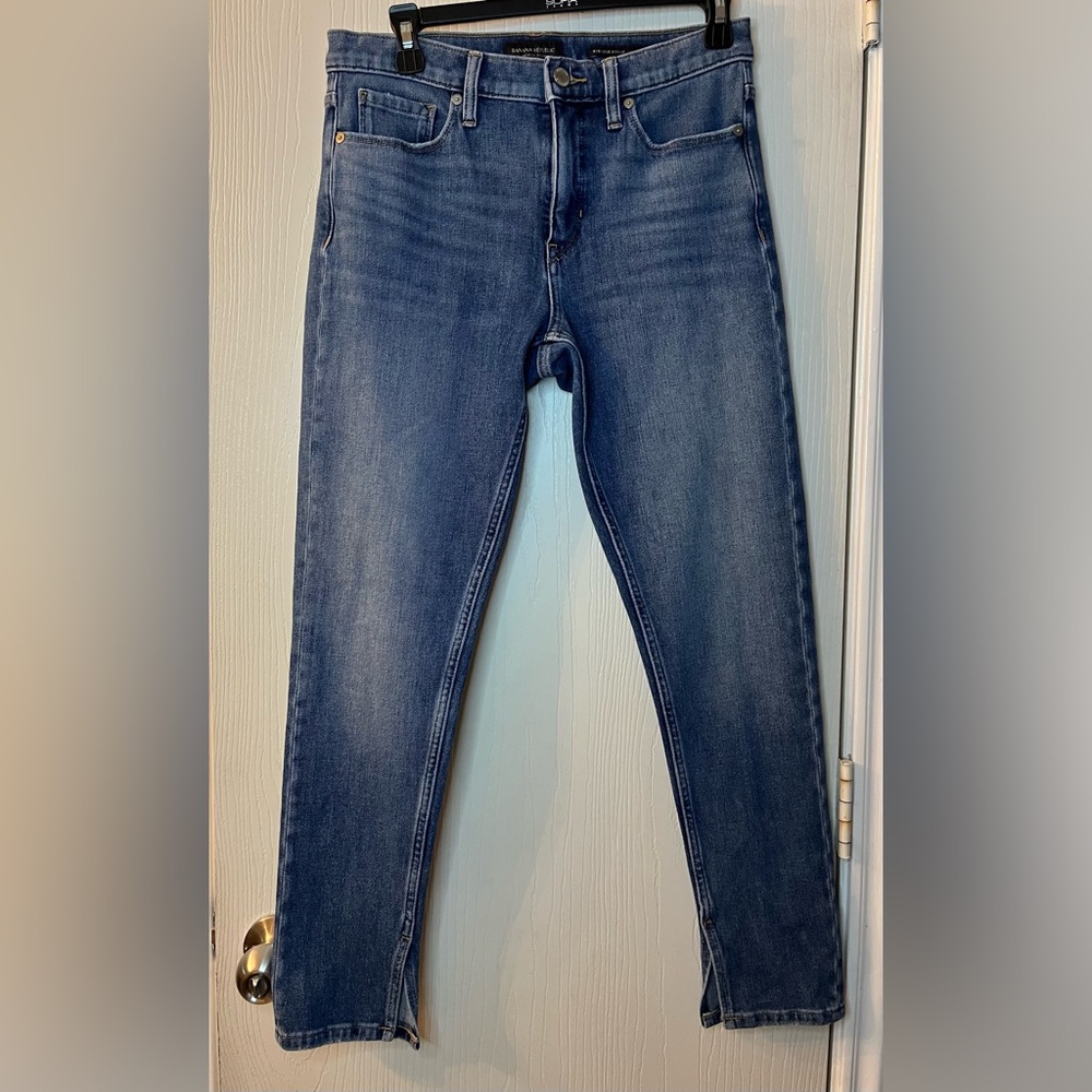 🛍️Banana Republic Blue Mid-Rise Skinny Jeans - Size 28